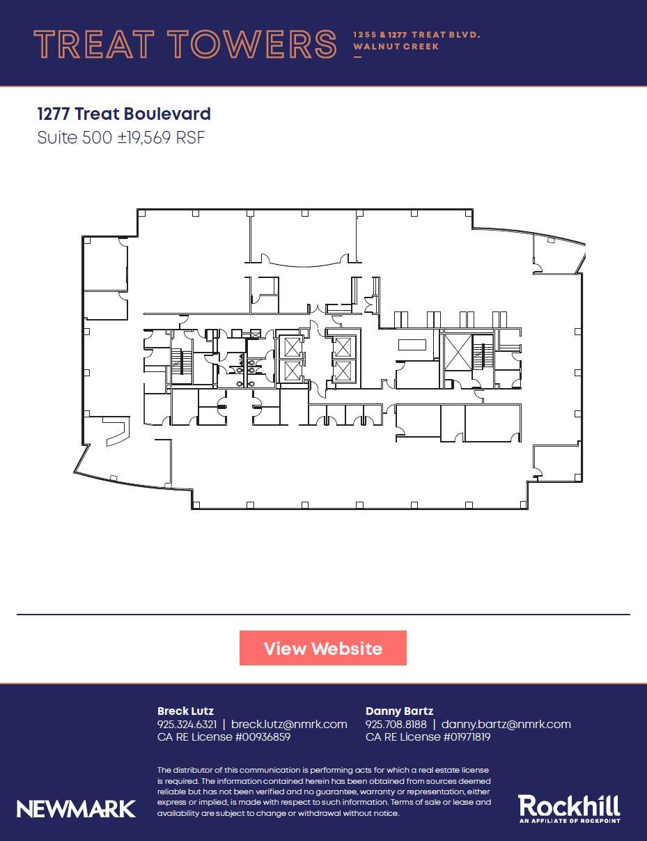 1255 Treat Blvd, Walnut Creek, CA à louer Plan d’étage– Image 1 sur 1