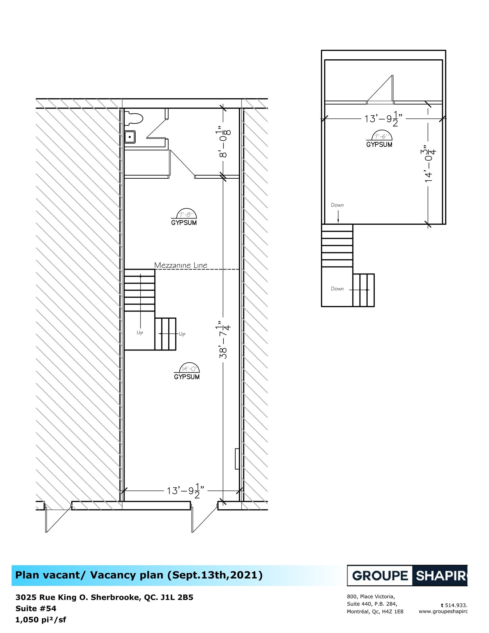 3025 Rue King O, Sherbrooke, QC à louer Plan de site– Image 1 sur 1