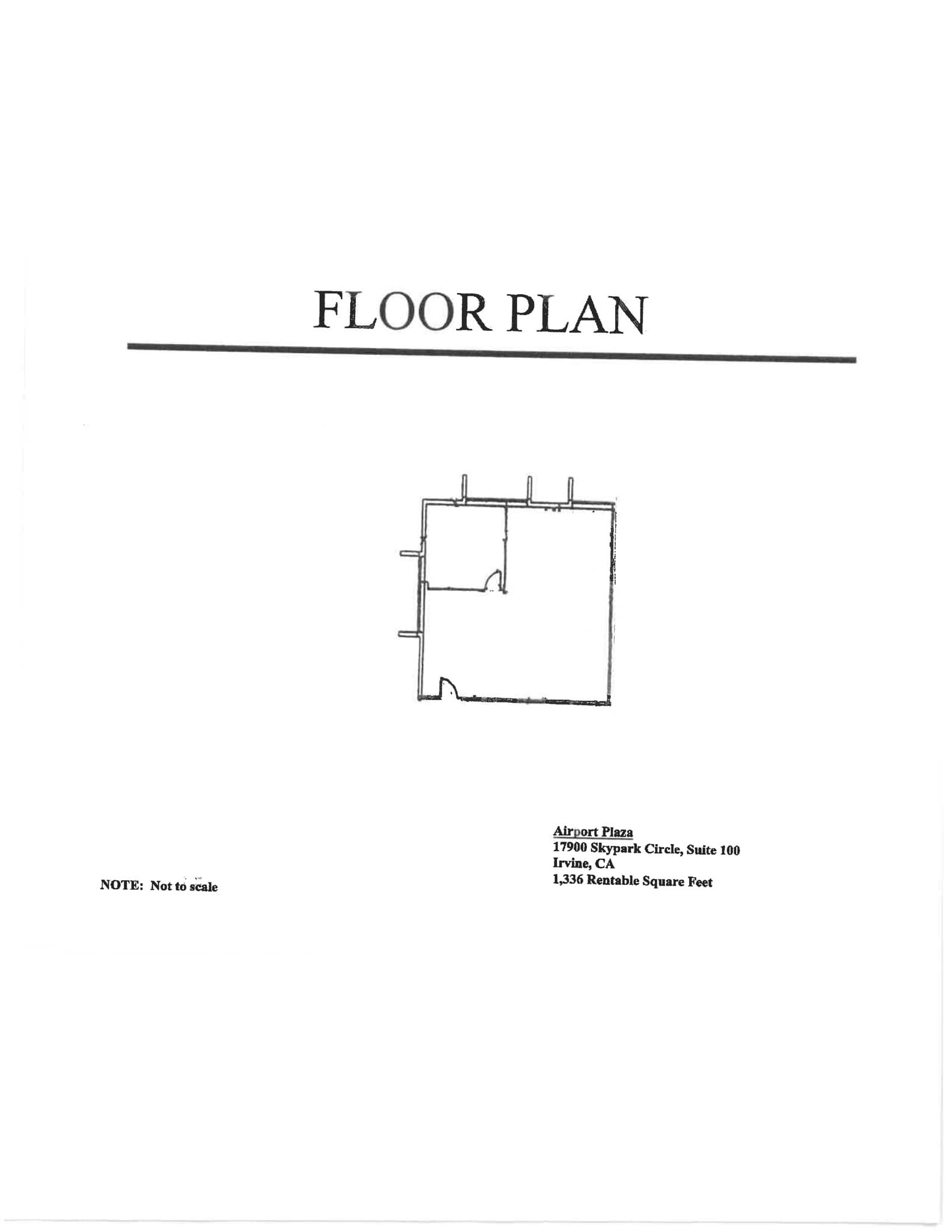 17870 Sky Park Cir, Irvine, CA à louer Plan de site– Image 1 sur 1