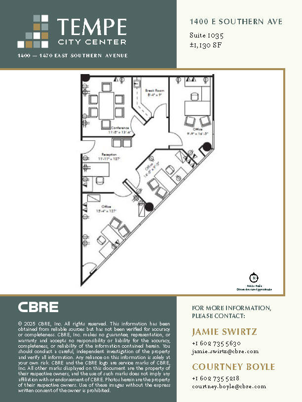 1400 E Southern Ave, Tempe, AZ à louer Plan d’étage– Image 1 sur 1