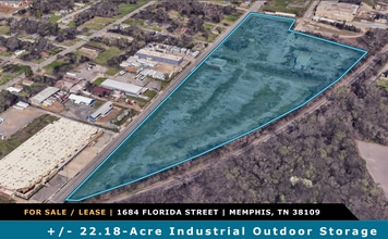 1684 Florida St, Memphis, TN - Vue aérienne vue de carte