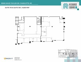 10735 David Taylor Dr, Charlotte, NC à louer Plan d’étage– Image 2 sur 2