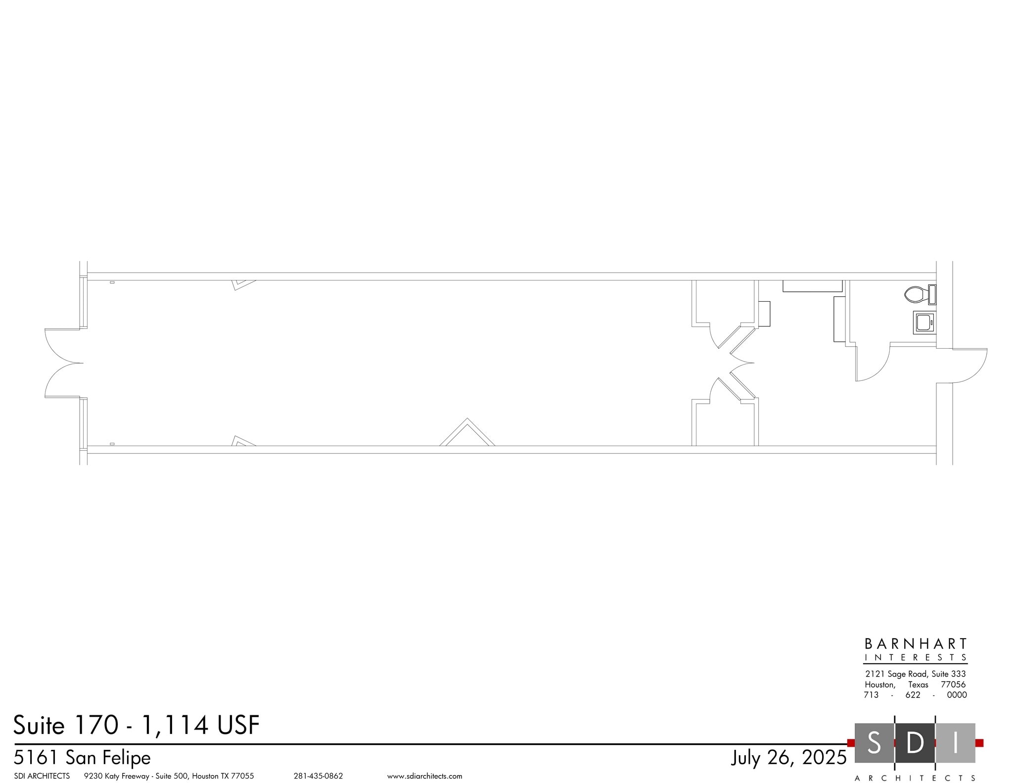 5161 San Felipe St, Houston, TX à louer Plan de site– Image 1 sur 1