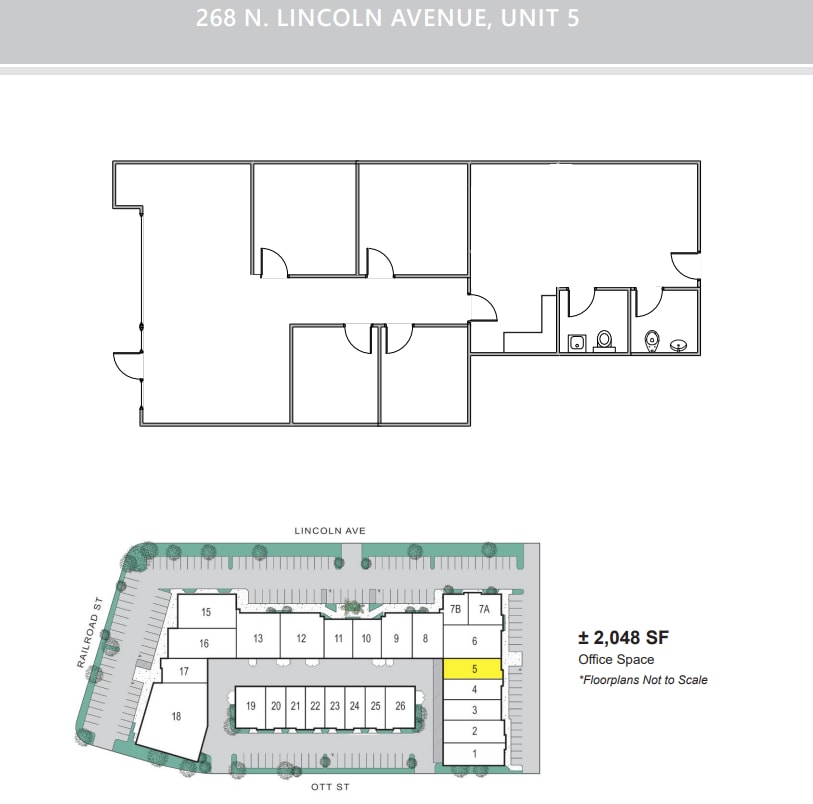 268 N Lincoln Ave, Corona, CA à louer Plan d’étage– Image 1 sur 1