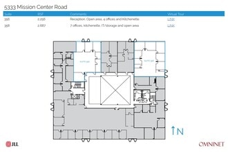 5333 Mission Center Rd, San Diego, CA à louer Plan d’étage– Image 1 sur 1