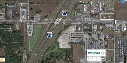 SR 48, Bushnell, FL - Vue aérienne vue de carte