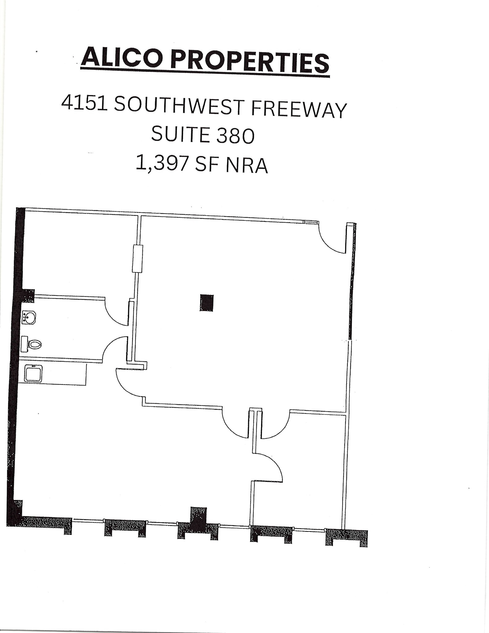 4151 Southwest Fwy, Houston, TX à louer Plan d’étage– Image 1 sur 1