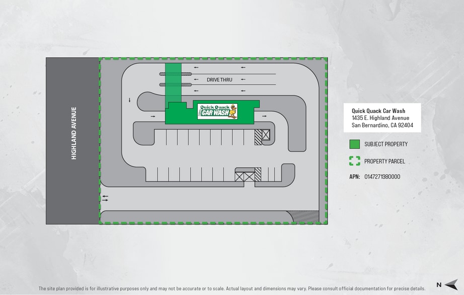 1445 E Highland Ave, San Bernardino, CA à vendre - Plan de site – Image 2 sur 3