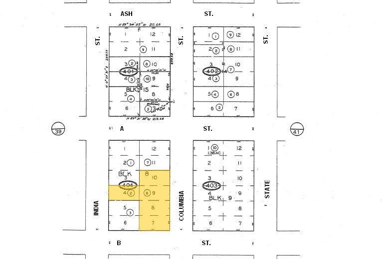 1230 Columbia St, San Diego, CA à louer - Plan cadastral – Image 2 sur 16