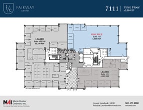 7108-7121 Fairway Dr, Palm Beach Gardens, FL à louer Plan d’étage– Image 2 sur 8