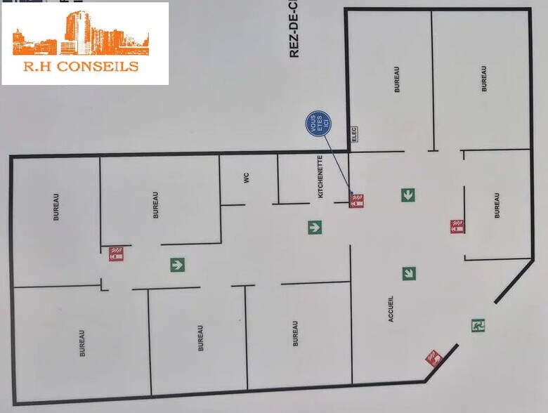 Local commercial dans Saint-Denis à louer - Plan d’étage – Image 2 sur 5