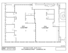 1035 Cambridge St, Cambridge, MA à louer Plan d’étage– Image 1 sur 5