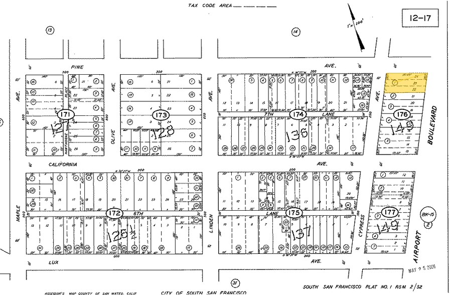 111 Pine Ave, South San Francisco, CA à louer - Plan cadastral – Image 2 sur 20