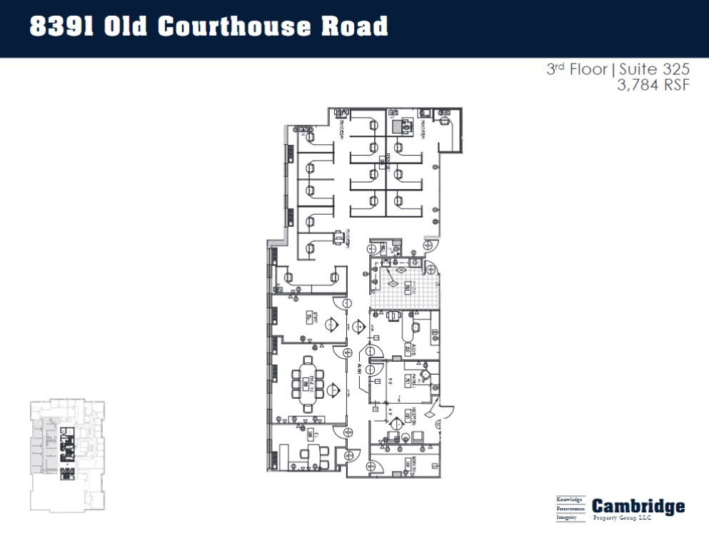 8391 Old Courthouse Rd, Vienna, VA à louer Plan d’étage– Image 1 sur 1