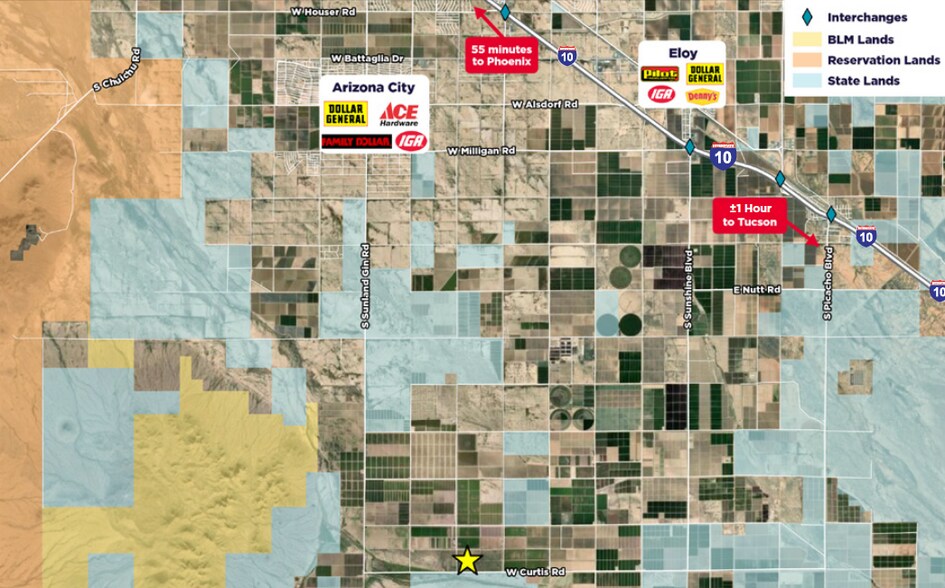 Toltec Buttes Road, Eloy, AZ à vendre - Aérien – Image 2 sur 3