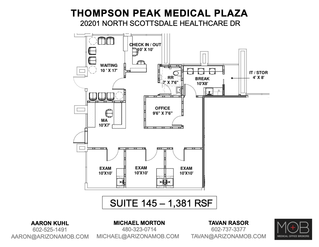 20201 N Scottsdale Healthcare Dr, Scottsdale, AZ à louer Plan d’étage– Image 1 sur 1