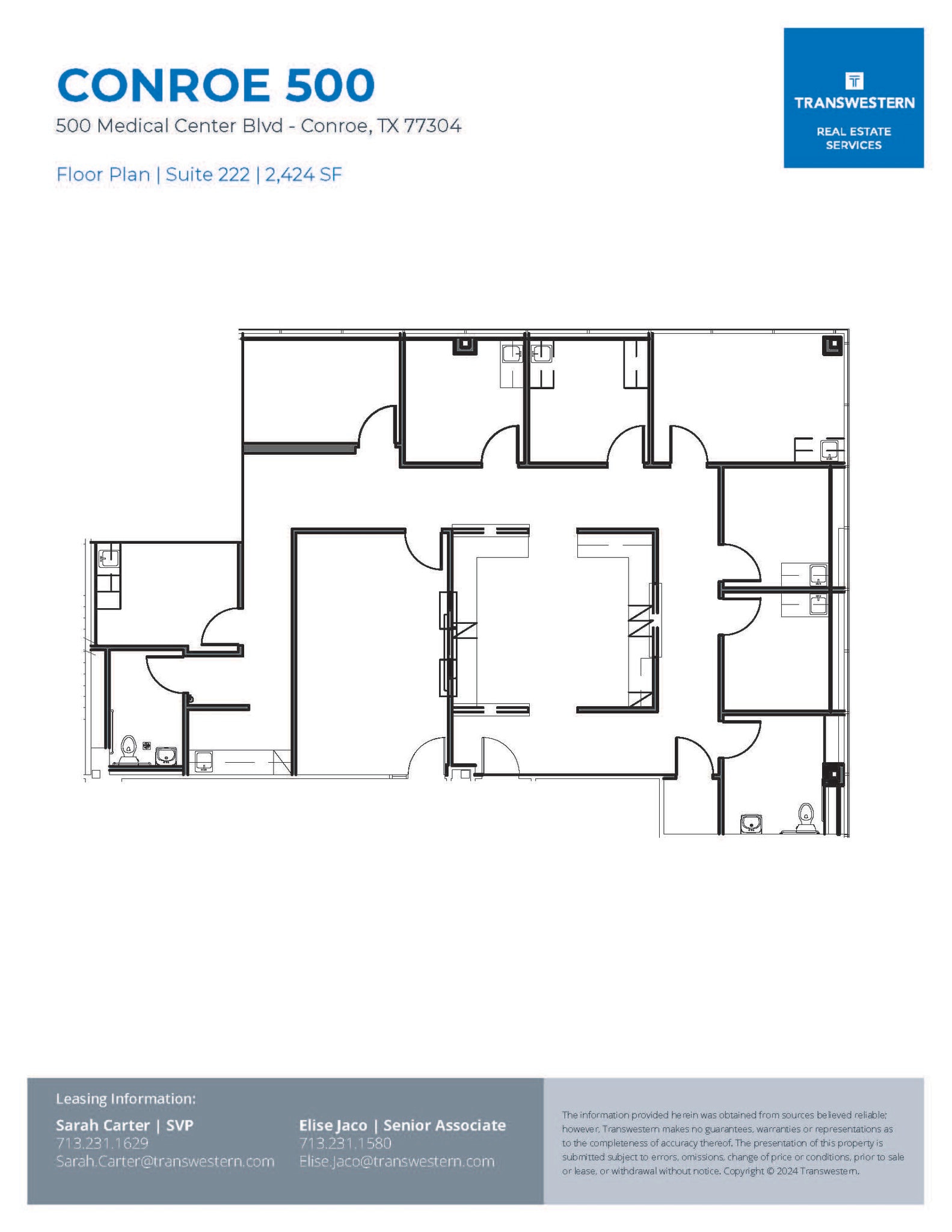 500 Medical Center Blvd, Conroe, TX à louer Plan d’étage– Image 1 sur 1