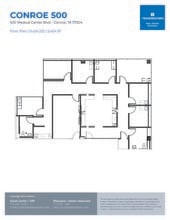 500 Medical Center Blvd, Conroe, TX à louer Plan d’étage– Image 1 sur 1