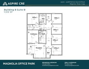 31368 Nichols Sawmill Rd, Magnolia, TX à louer Plan d’étage– Image 1 sur 2