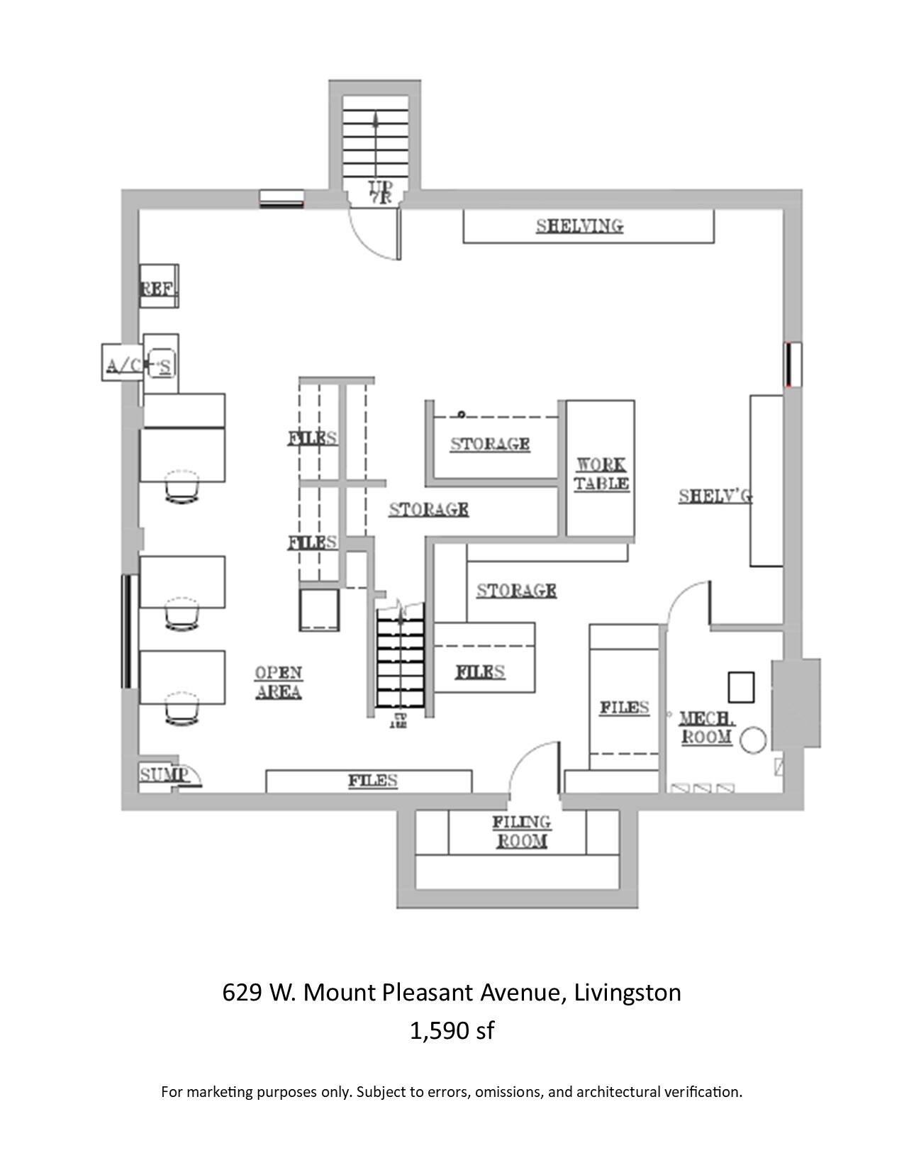 629 W Mount Pleasant Ave, Livingston, NJ à vendre Plan d’étage– Image 1 sur 1