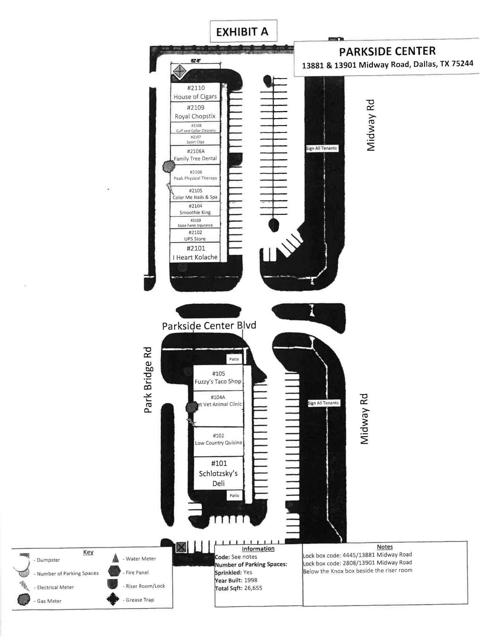 13881 Midway Rd, Farmers Branch, TX à louer Plan de site– Image 1 sur 1