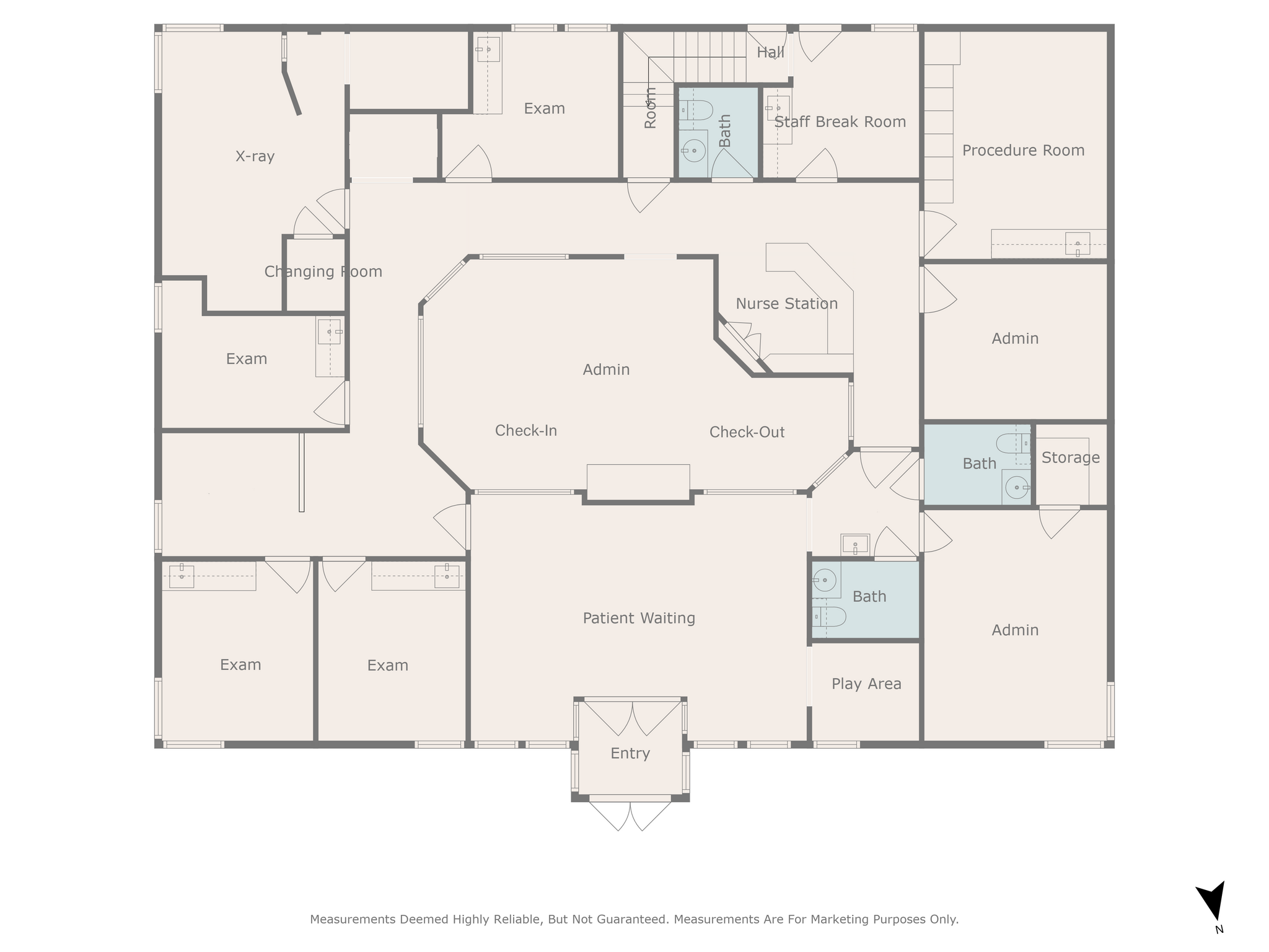 501 W Harwood Rd, Hurst, TX à louer Plan d’étage– Image 1 sur 2