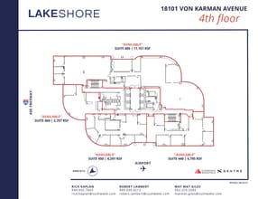 18101 Von Karman Ave, Irvine, CA à louer Plan d’étage– Image 1 sur 3