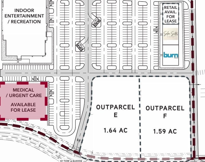 44 New Hill Rd, Apex, NC à louer Plan de site– Image 1 sur 1