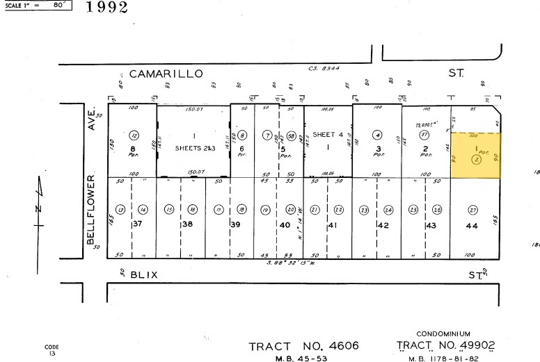 4789 Vineland Ave, North Hollywood, CA à louer - Plan cadastral – Image 2 sur 9