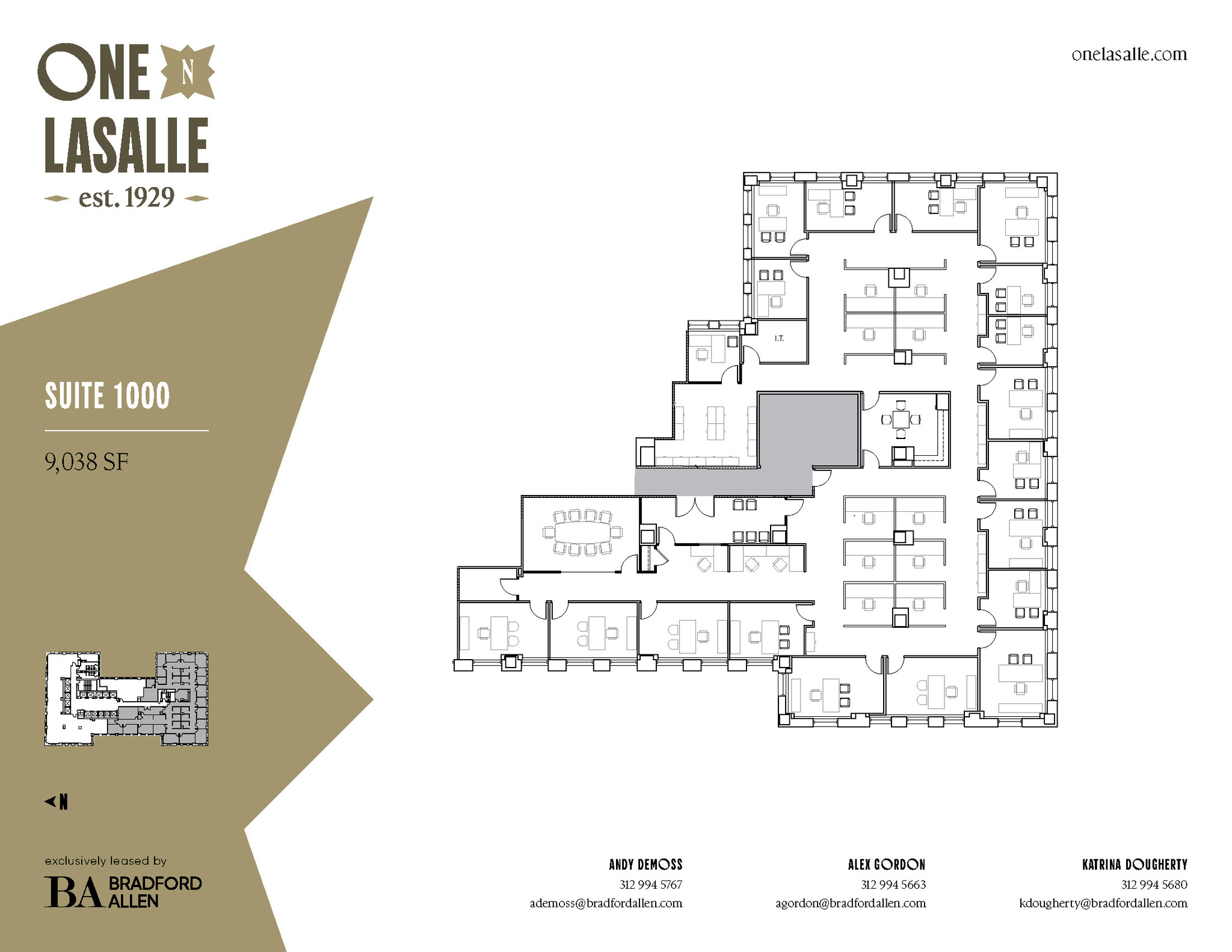 1 N La Salle St, Chicago, IL à louer Plan d’étage– Image 1 sur 2
