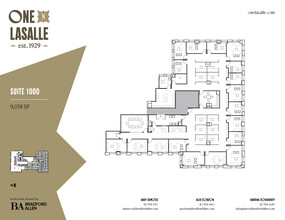 1 N La Salle St, Chicago, IL à louer Plan d’étage– Image 1 sur 2