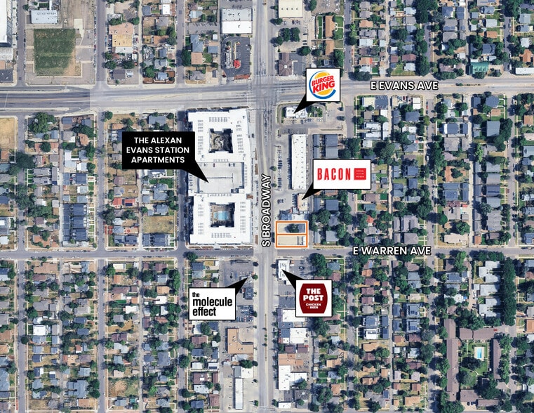2184 & 2190 S Broadway, Denver, CO à vendre - Aérien – Image 1 sur 5