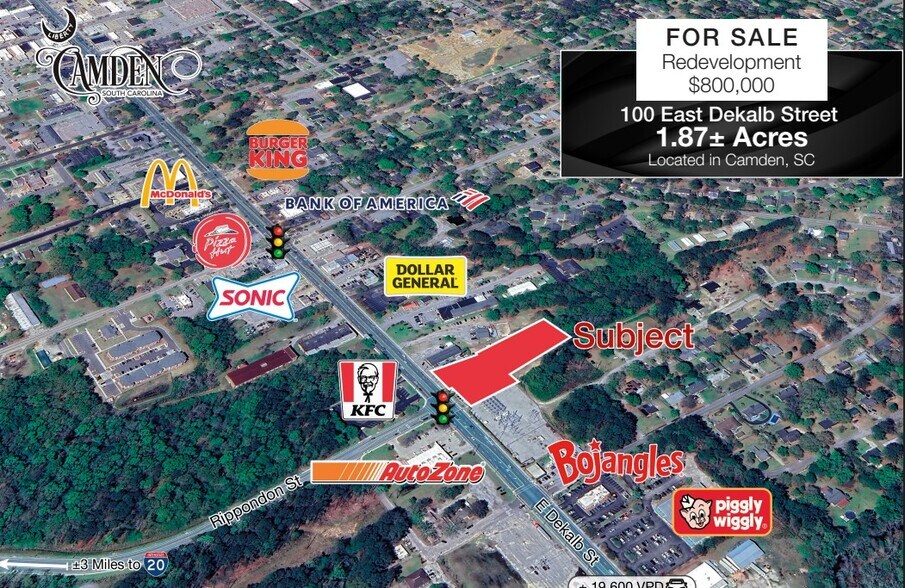 100 E DeKalb St, Camden, SC à vendre - Photo principale – Image 1 sur 2
