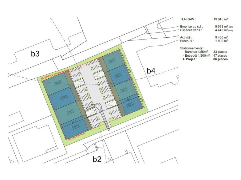 Local d’activités dans Mitry-Mory à louer - Plan de site – Image 1 sur 7
