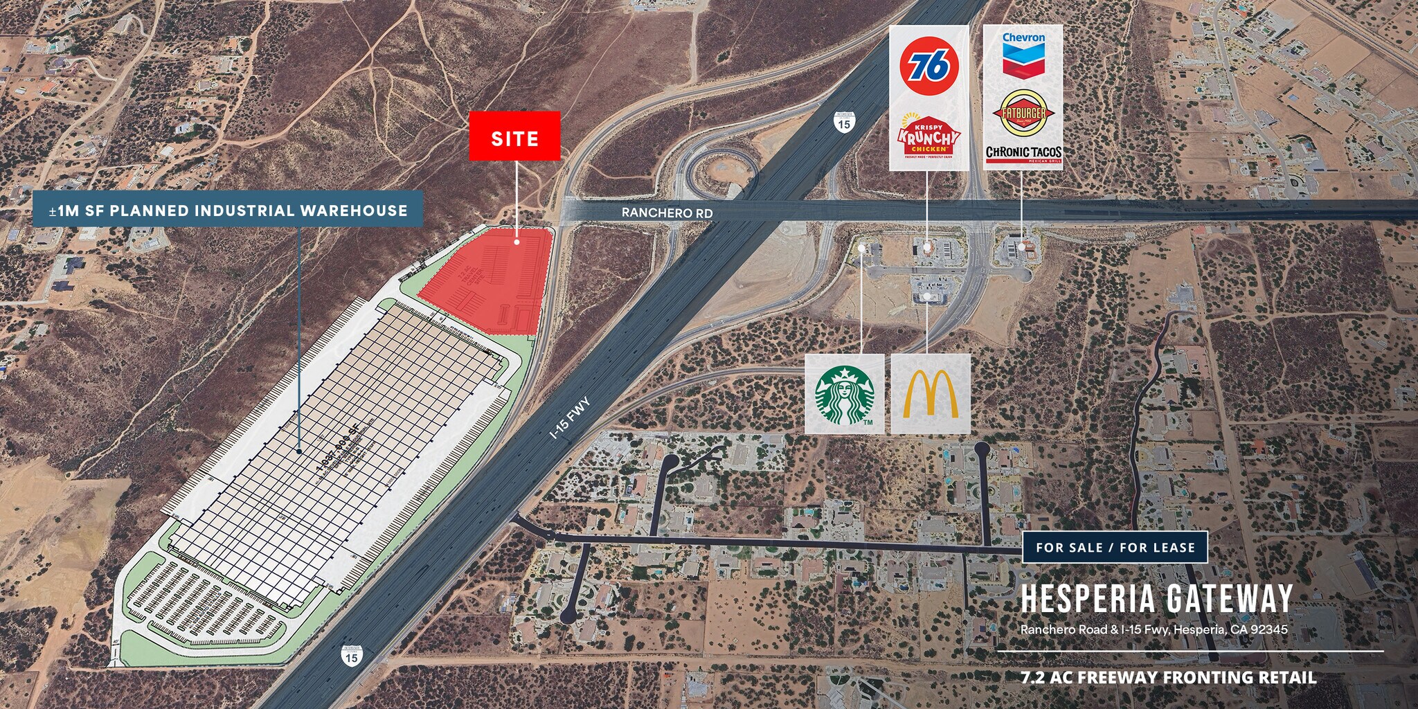 Ranchero Road & I-15 Fwy, Hesperia, CA à vendre Aérien– Image 1 sur 3