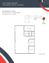 23-50 University Ave, Los Gatos, CA à louer Plan d’étage– Image 1 sur 1