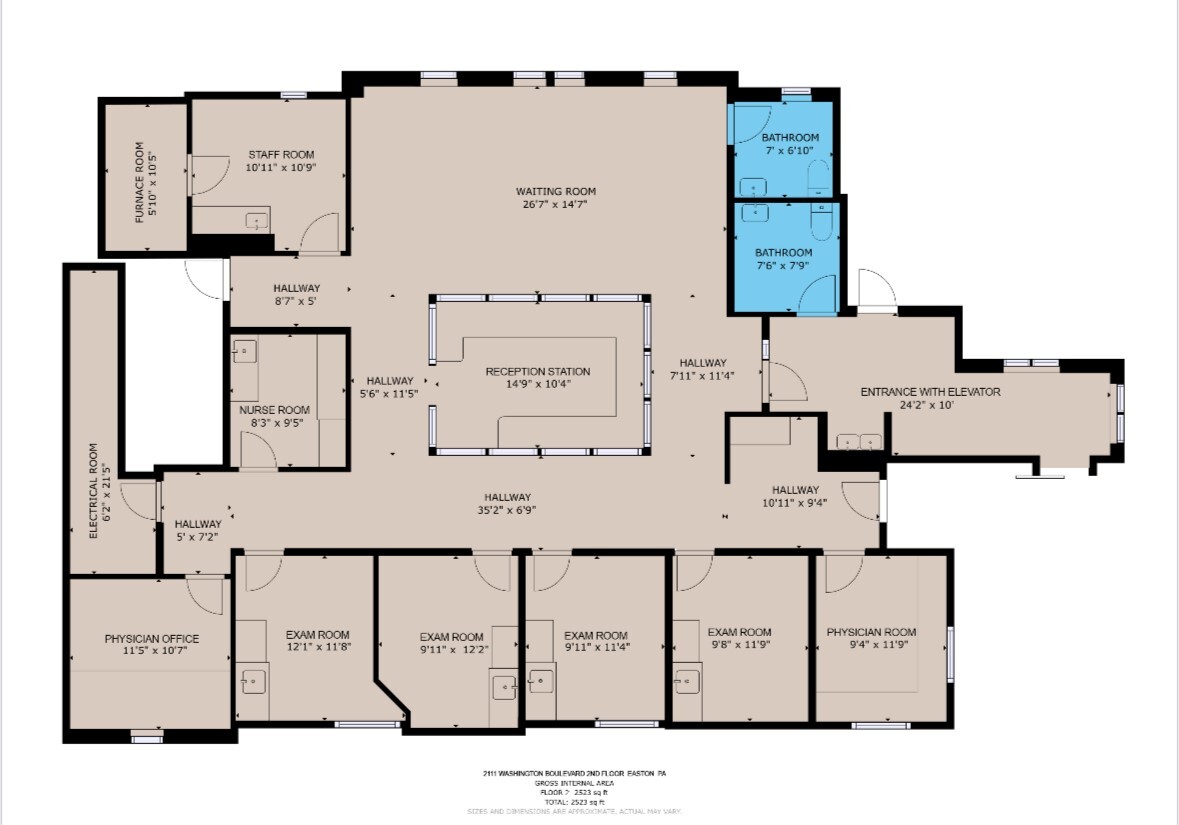 2111 Washington Blvd, Easton, PA à louer Plan d’étage– Image 1 sur 14