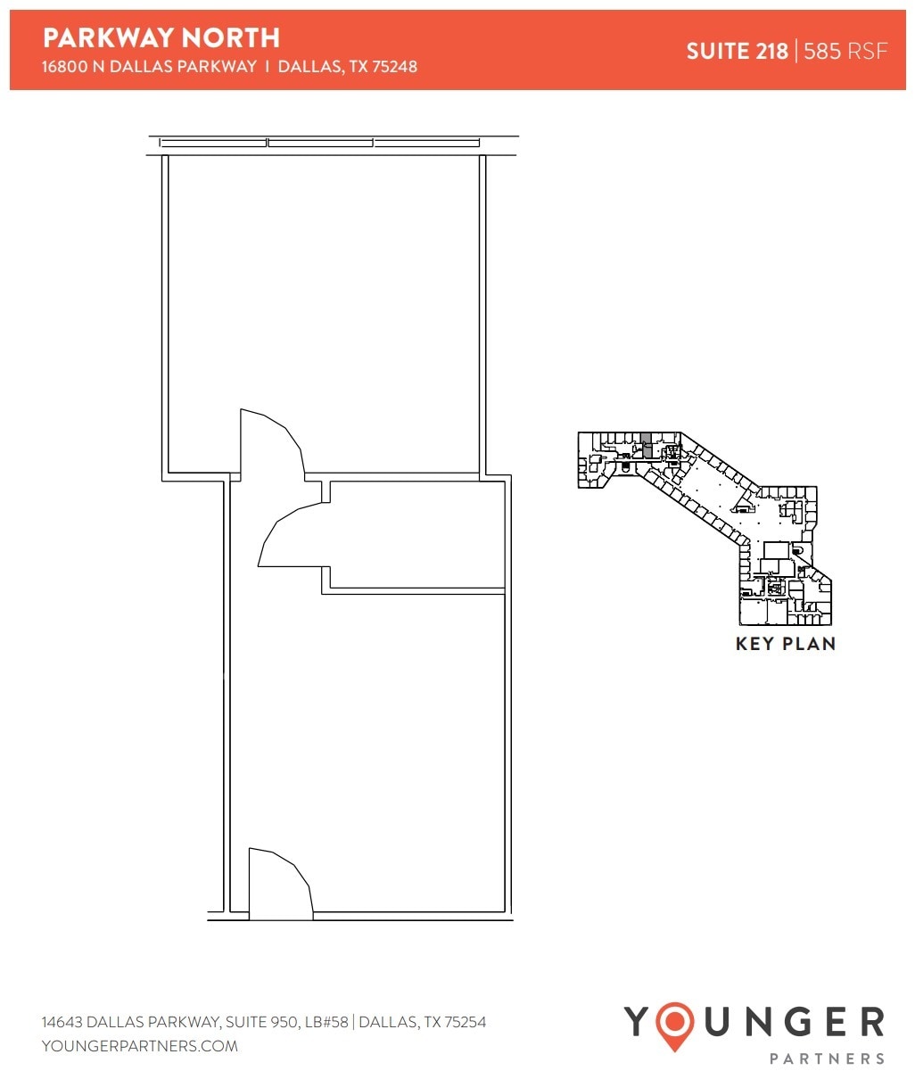 16800 N Dallas Pky, Dallas, TX à louer Plan d’étage– Image 1 sur 1