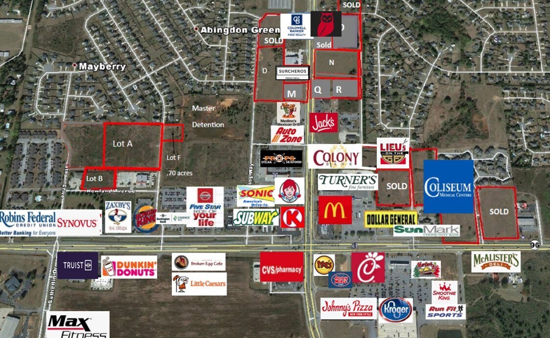 S. Houston Lake Rd & Wrasling Way, Warner Robins, GA à vendre Photo de l’immeuble– Image 1 sur 2