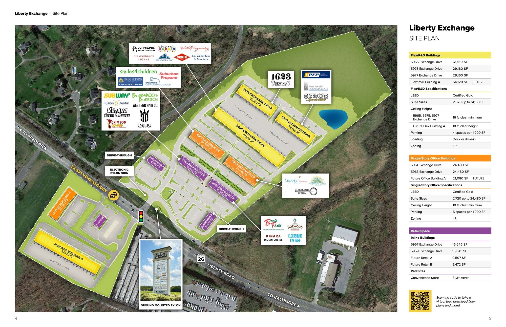 5957 Exchange Dr, Eldersburg, MD à louer Plan de site– Image 1 sur 2