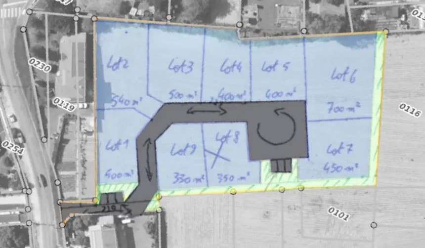 Terrain dans BEAUMONT à vendre Plan de site– Image 1 sur 3