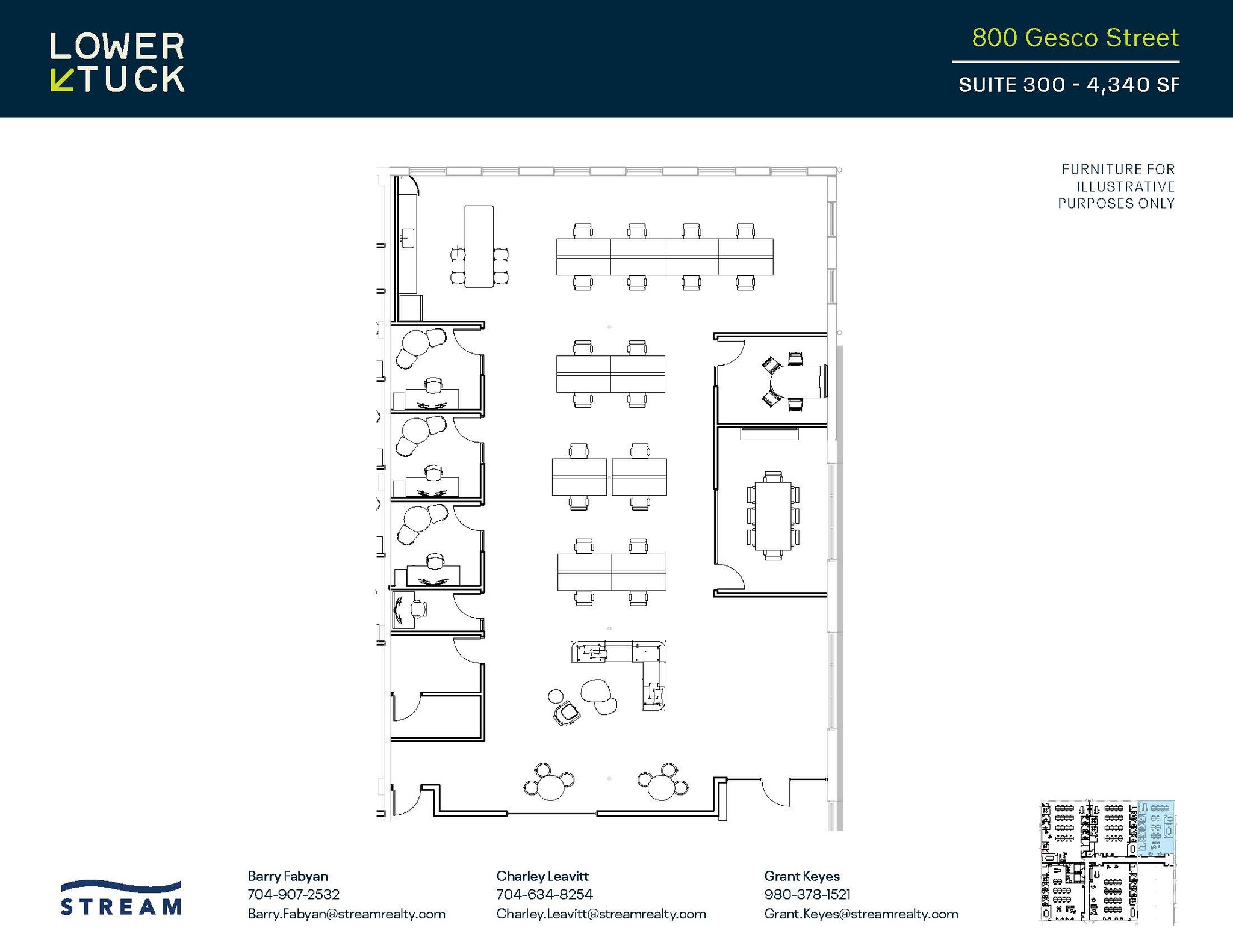 800 Gesco St, Charlotte, NC à louer Plan d’étage– Image 1 sur 1