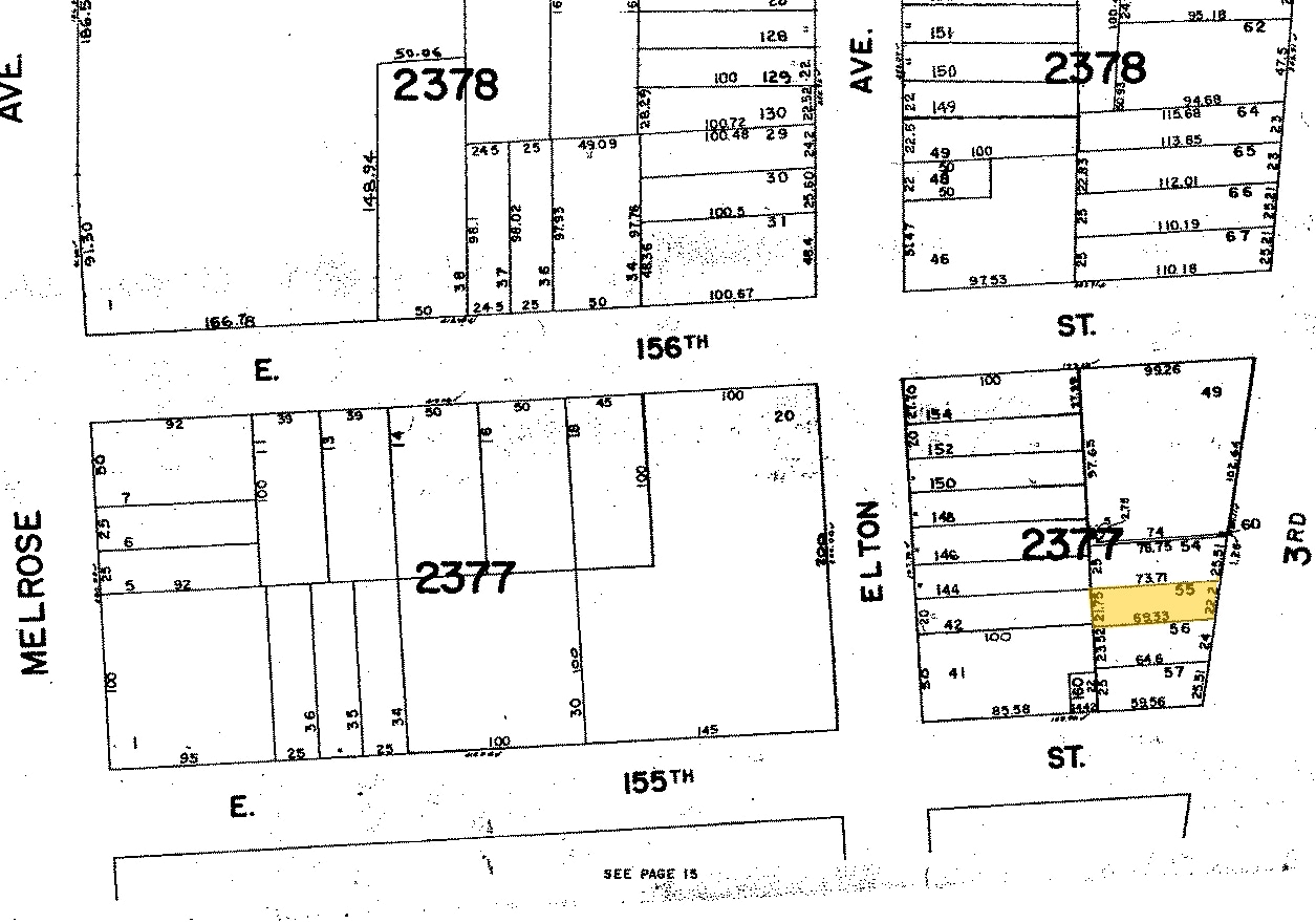 3025 3rd Ave, Bronx, NY à louer Plan cadastral– Image 1 sur 6