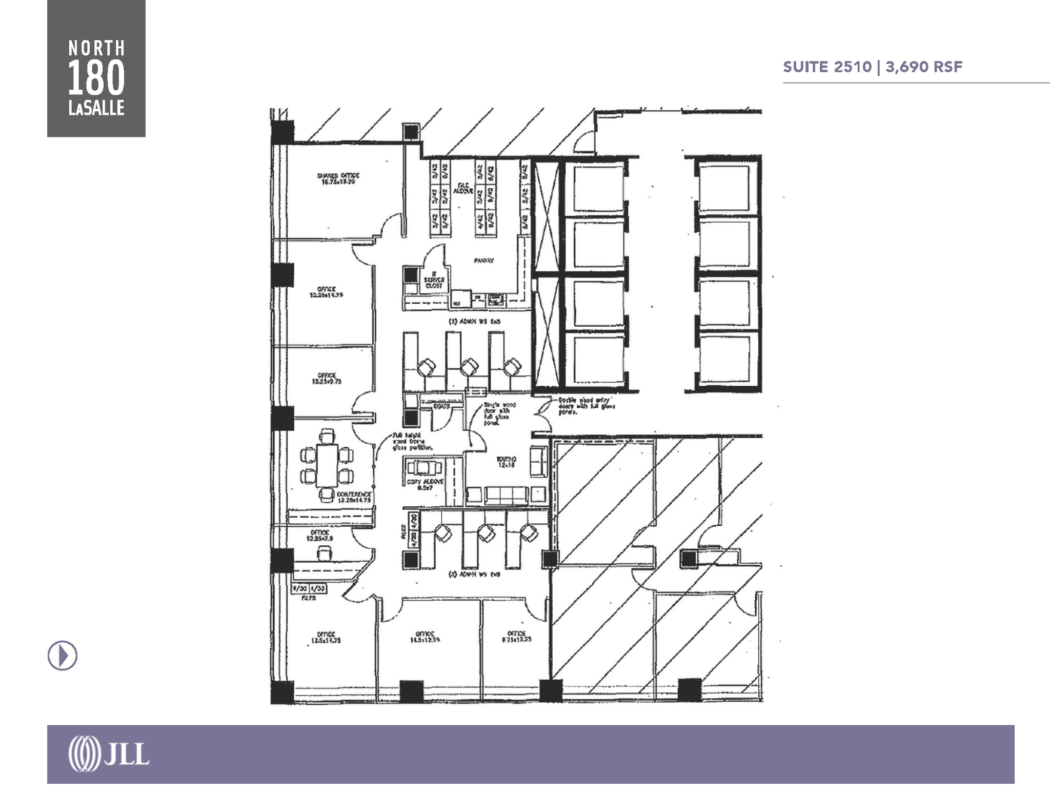 180 N LaSalle St, Chicago, IL à louer Plan d’étage– Image 1 sur 1