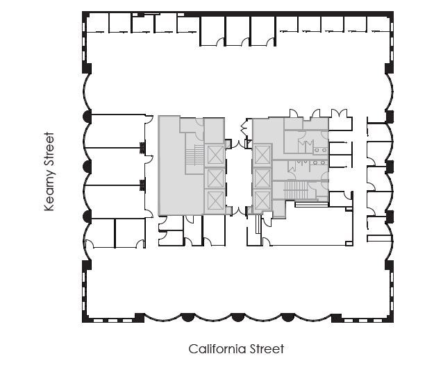 580 California St, San Francisco, CA à louer Plan d’étage– Image 1 sur 1