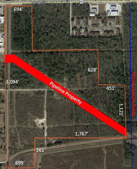 Pinchback Rd, Beaumont, TX à louer - Aérien – Image 3 sur 8