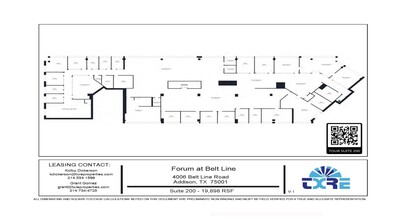 4004 Belt Line Rd, Addison, TX à louer Plan d’étage– Image 1 sur 1