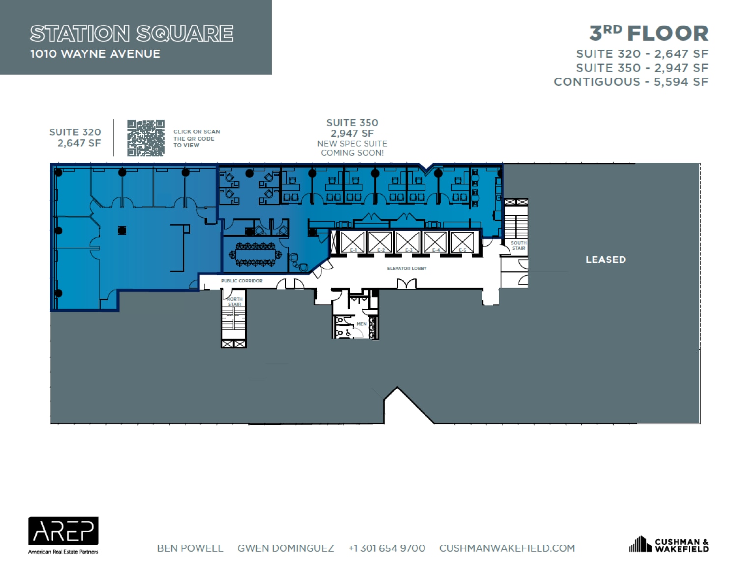 1100 Wayne Ave, Silver Spring, MD à louer Plan d’étage– Image 1 sur 1
