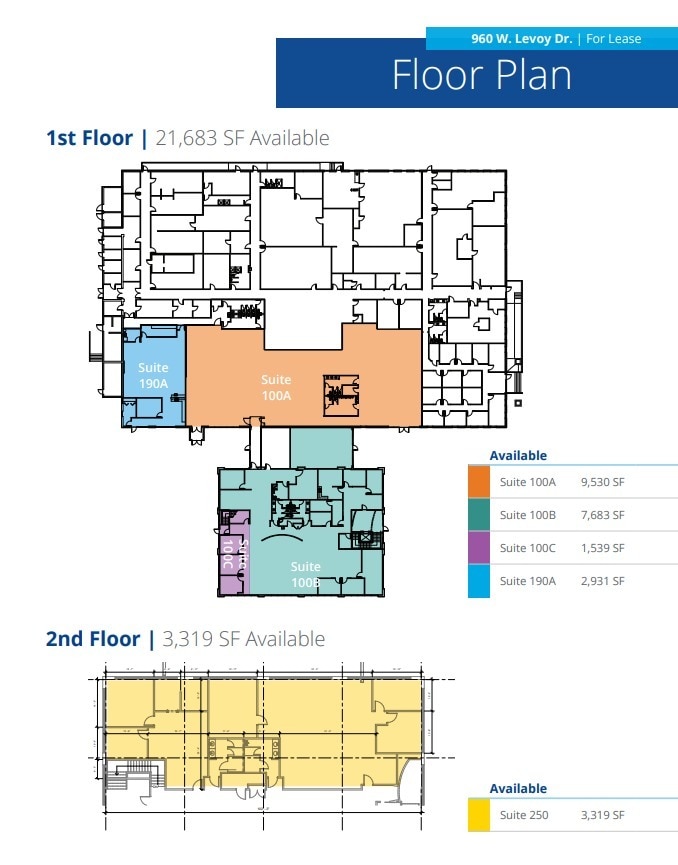 960 W LeVoy Dr, Salt Lake City, UT à louer Plan d’étage– Image 1 sur 1