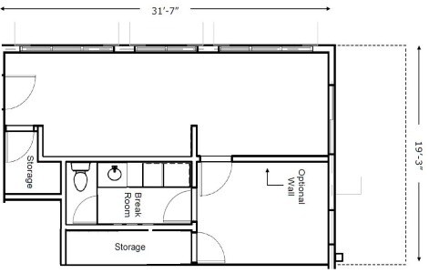 1015-1025 N 1st St, Phoenix, AZ à louer - Plan d’étage – Image 3 sur 4
